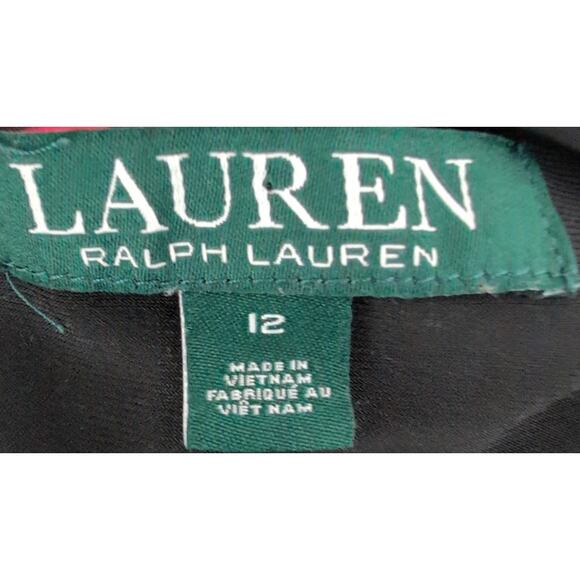 Ralph Lauren Floral Ponte Knit Sheath Dress 12 Empire Classic Work Stretch MOB - Picture 4 of 5